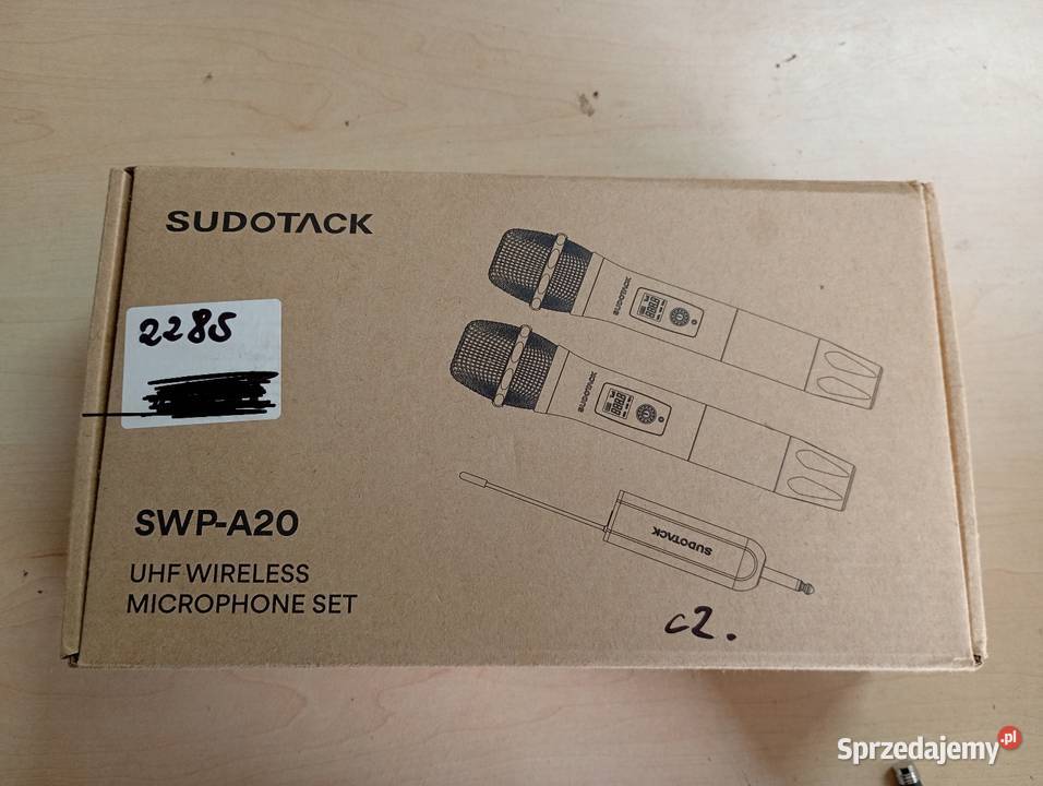 Zestaw 2 Mikrofonów Bezprzewodowych Sudotack Sprzęt estradowy, studyjny i DJ-ski Przysucha