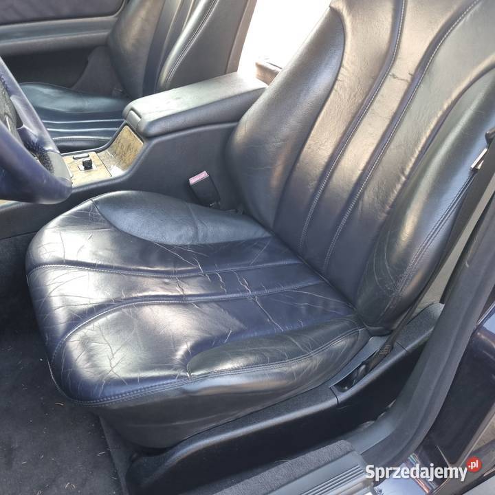 Fotele skóra W210 AMG DESIGNO boczki czarna osobowe sprzedam