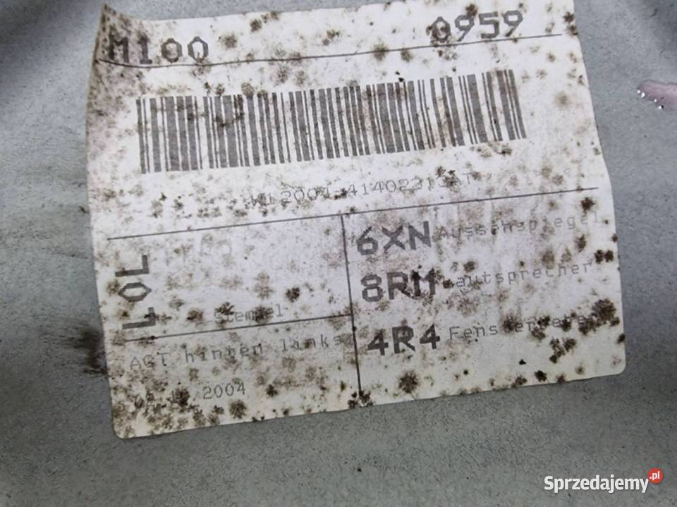 PODNOŚNIK SZYBY LT VOLKSWAGEN TOURAN 1T0839729H Lipno