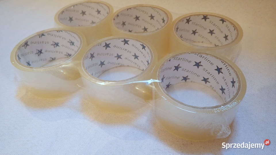 Taśma klejąca pakowa bezbarwna 40m Mocny Siewierz sprzedam