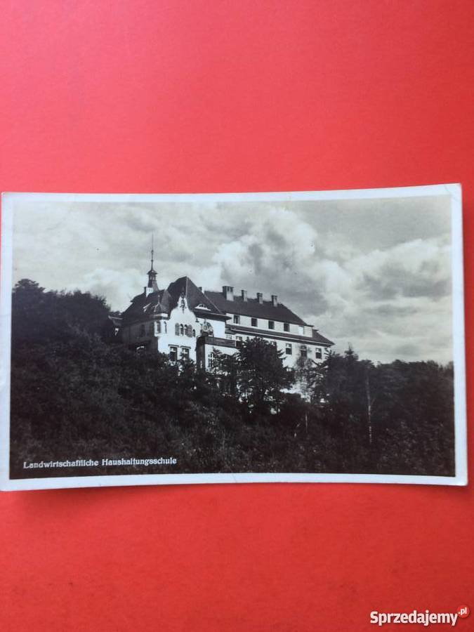 386 Niemiecka Kartka Pocztowa Szkoła Rolnicza Antykwariat Antyki, Sztuka, Kolekcje