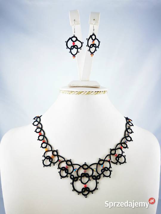 Biżuteria frywolitkowa małopolskie Wiśniowa