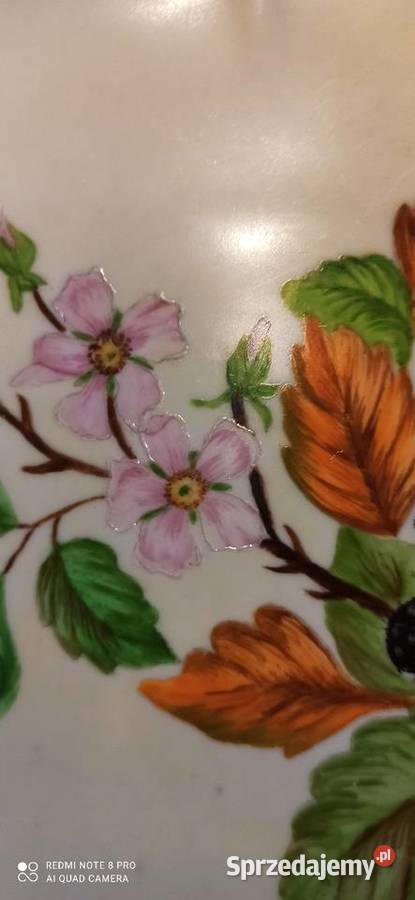 Patera z gałązką kwitnącej jeżyny Syg dedykacja Gdańsk