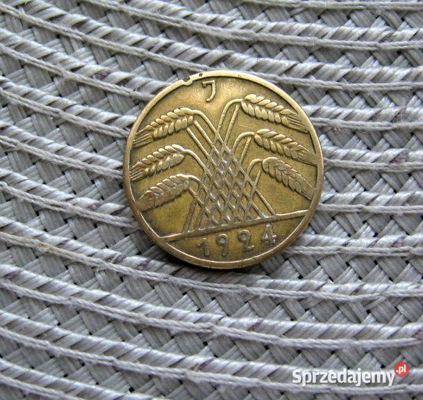 Niemcy 10 Reichspfennig 1924r J Numizmatyka Kalisz