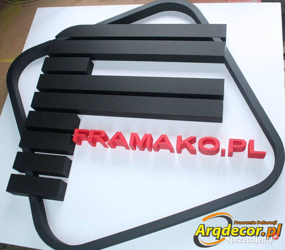 Litery XPS znaki graficzne reklama pianka xps Litery 3D Dębna