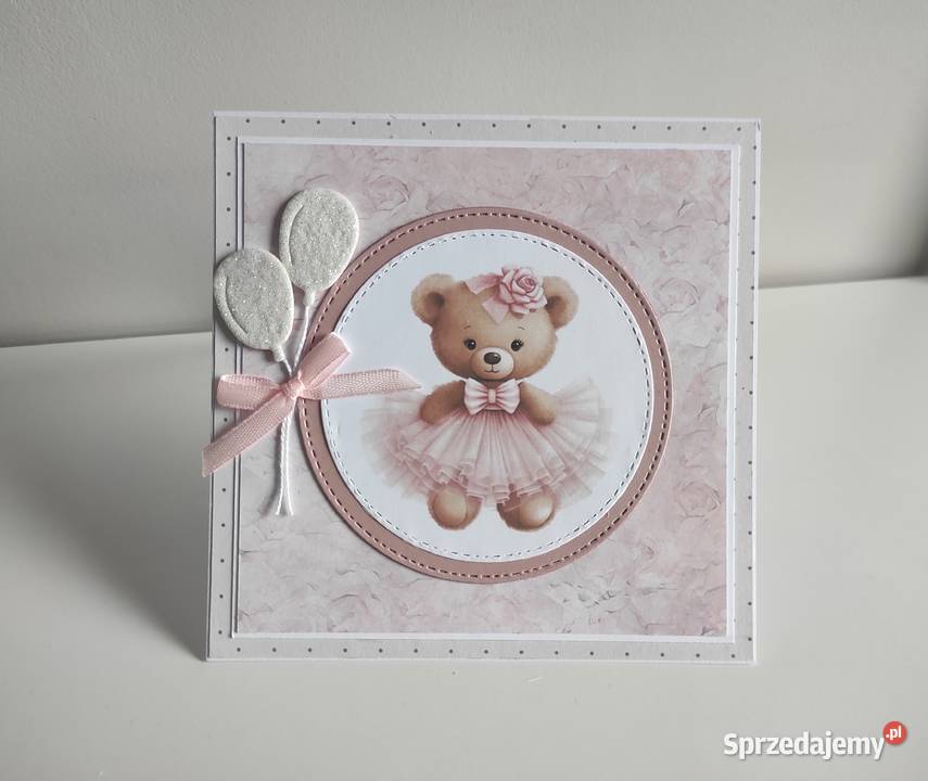 Kartka ręcznie robiona na Narodziny urodziny z Łódź