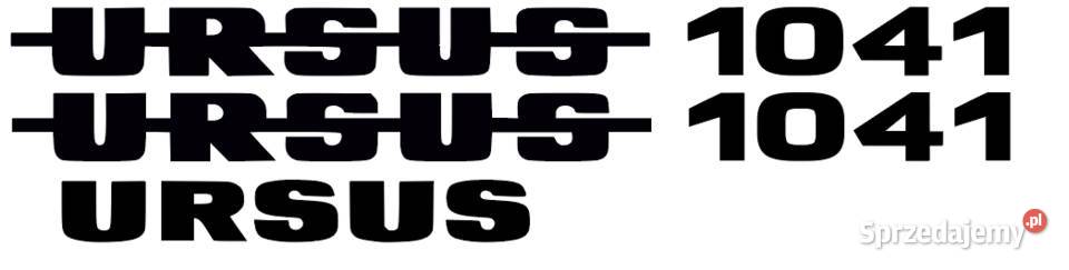 Naklejka napis czarna Ursus 1041 bez tła Kamionna sprzedam