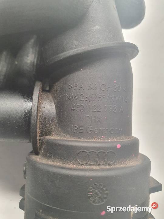 KRÓCIEC WODY TRÓJNIK AUDI A4 B8 A5 A6 4F0122293A Przewody powietrza Przystajń