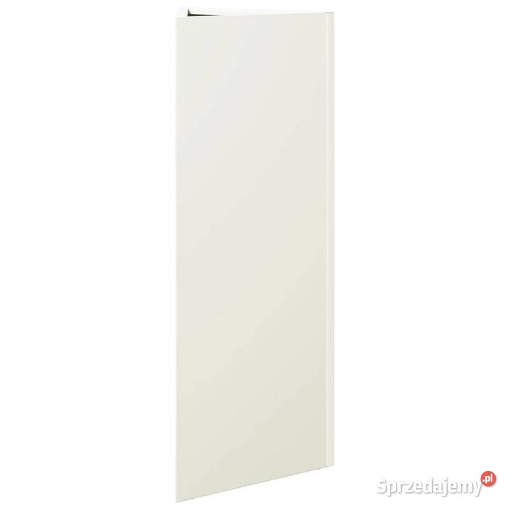 Donice ogrodowe 2 białe trójkątne 30x26x75 stal mazowieckie