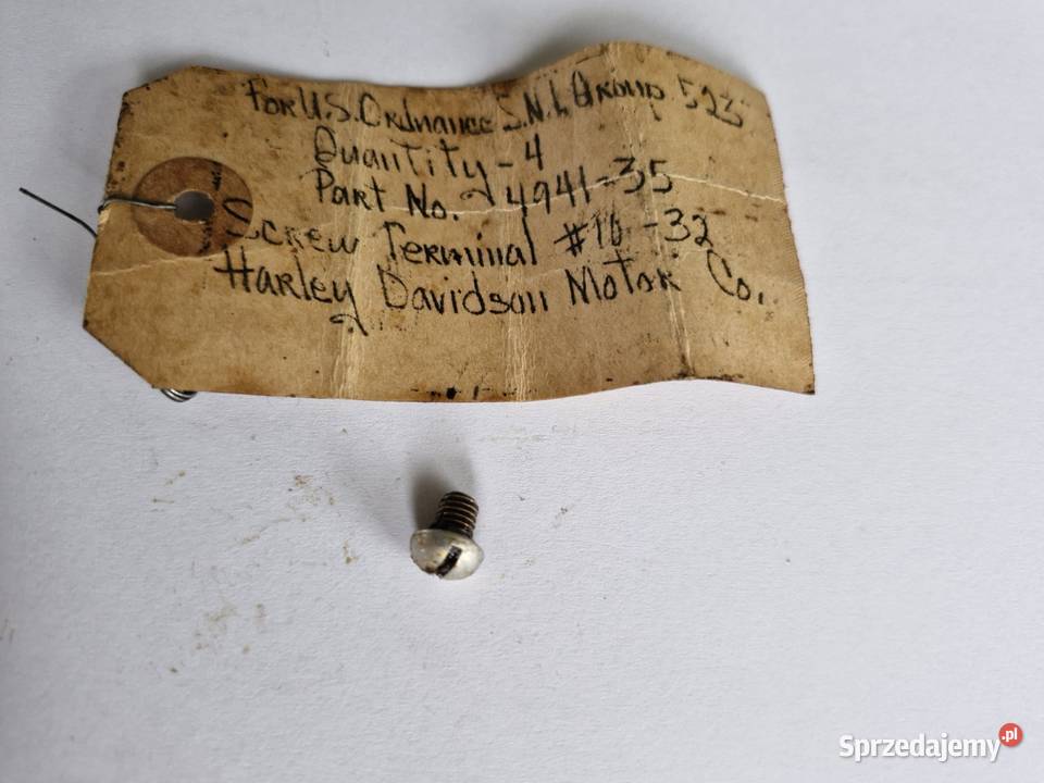 Harley WLA WLC śruba terminala lampie Grodzisk Mazowiecki sprzedam
