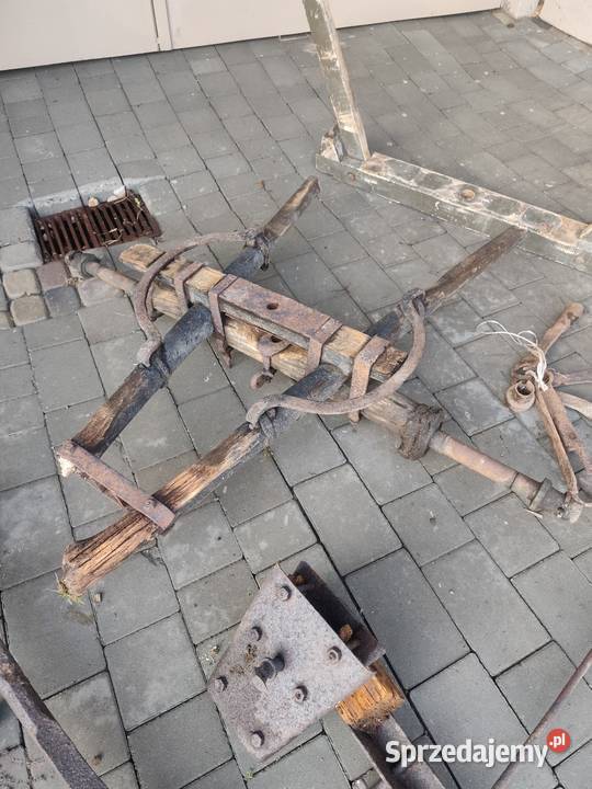 Części zabytkowy lekki wóz konny osie piasty