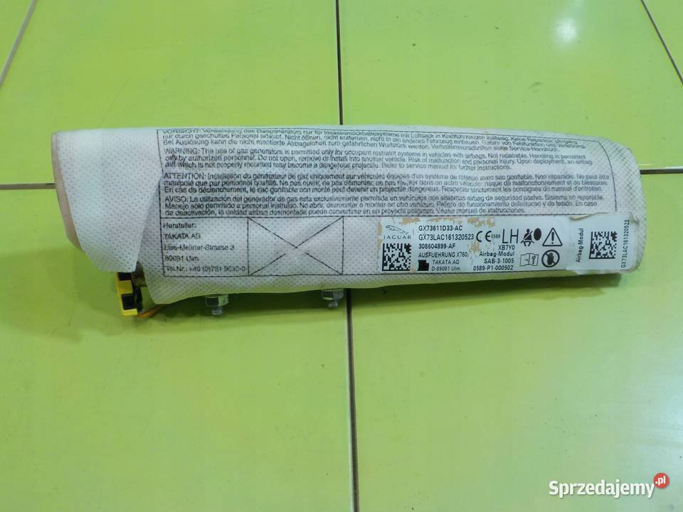JAGUAR XE 20 D 16r SEDAN 4D AIRBAG poduszka osobowe mazowieckie