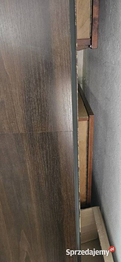 Stół owalny duży ciemny orzech