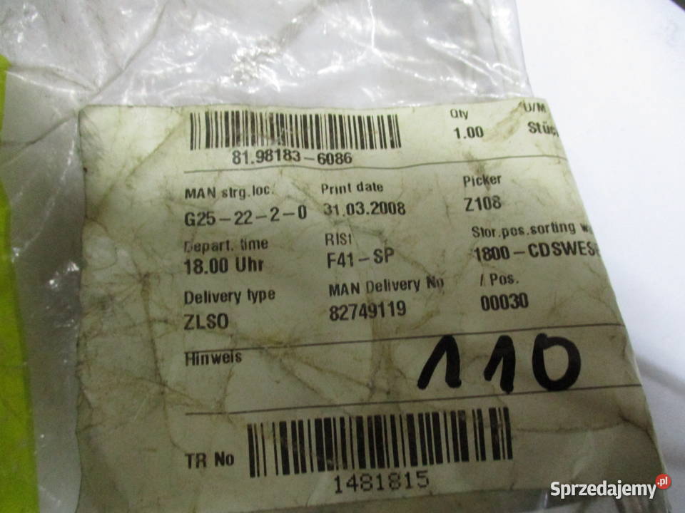 Łącznik przewodów sprężonego powietrza Man Części samochodowe Mogilno sprzedam