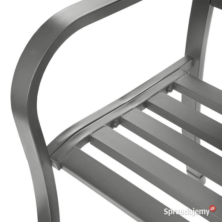 Ażurowa ławka ogrodowa z oparciem parkowa Poznań