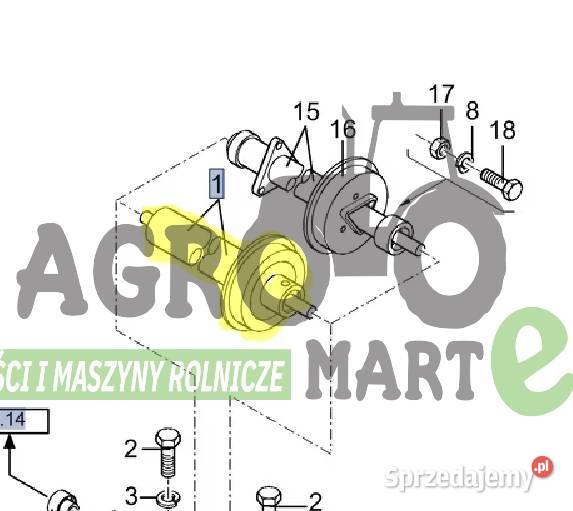 84019694 WAŁ DOLNY PODAJNIKA POCHYŁEGO CNH dolnośląskie Wichrów