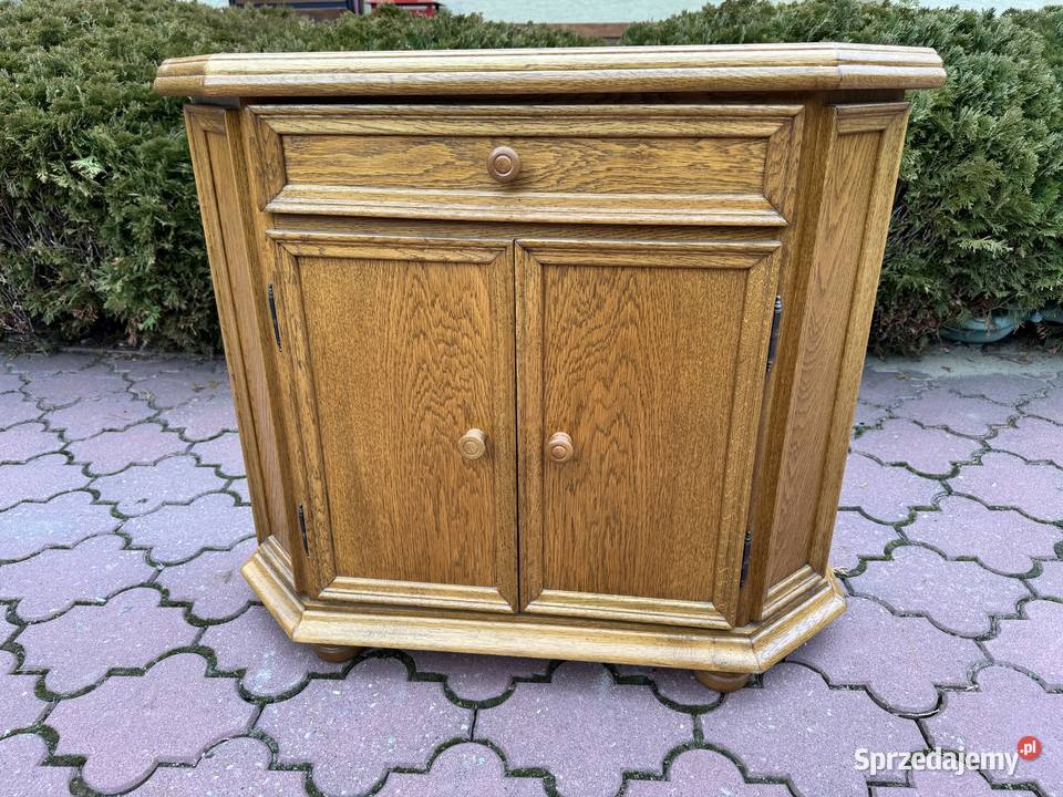 Szafka wąska stylowa dębowa komoda płytka mazowieckie Garwolin sprzedam