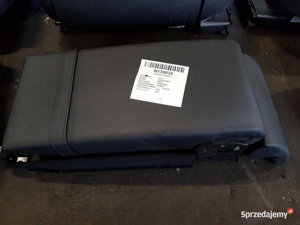 FOTELE KANAPY MERCEDES S350 W221 CZARNE SKÓRA Lipno