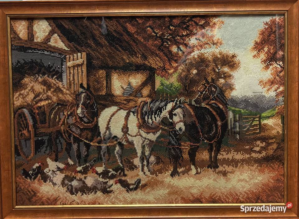 Obraz haftowany ściegiem krzyżykowym Proszowa