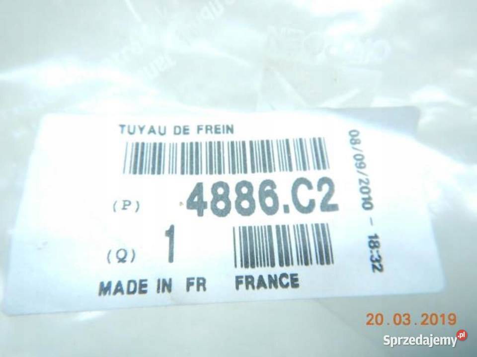 4886C2 PRZEWÓD HAMULCOWY PEUGEOT CITROEN DS