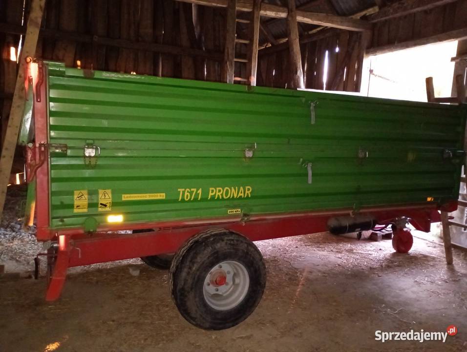 Przyczepa Pronar ciągnik Farmtrac kombajn Anna Biała Podlaska