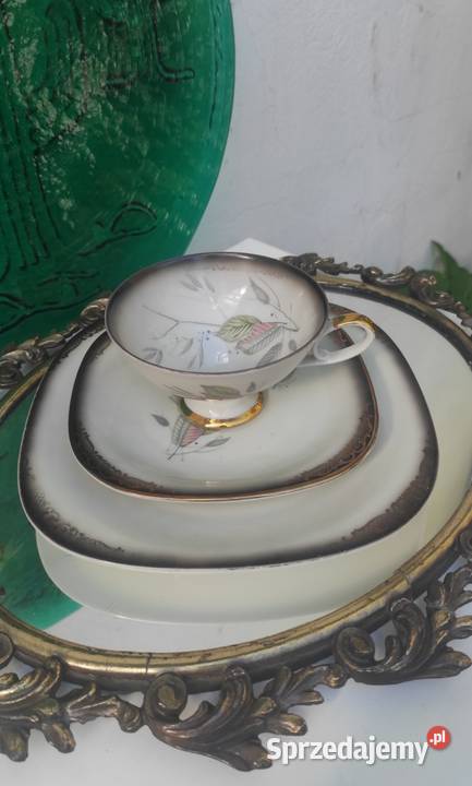 Wunsiedel kolekcjonerski zestaw śniadaniowy Trio Pabianice