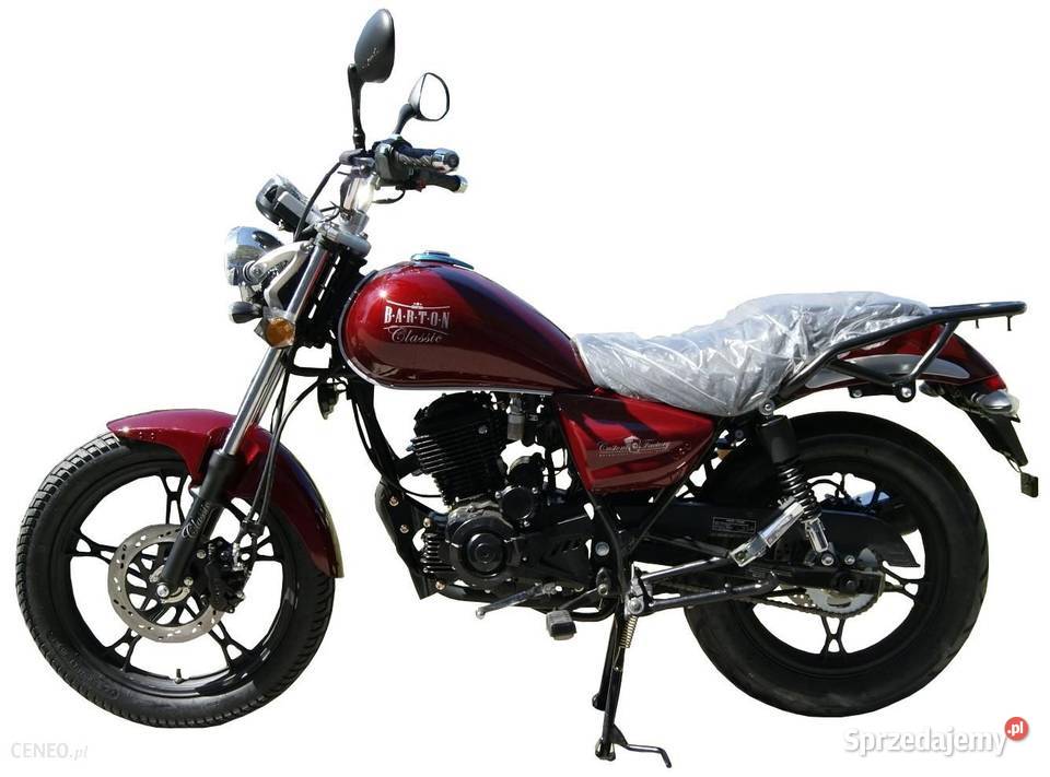 Motocykl Barton Classic 125 czerwony Motocykle, skutery, quady Gorlice