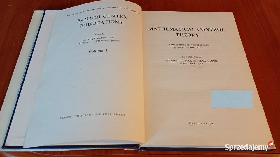 Banach Center Publications 1 Mathematical