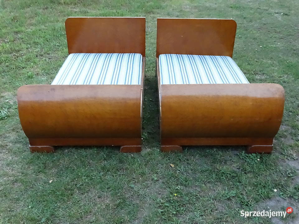 Stylowe Łóżko Małżeńskie Art Deco Retro 2w1 Biłgoraj
