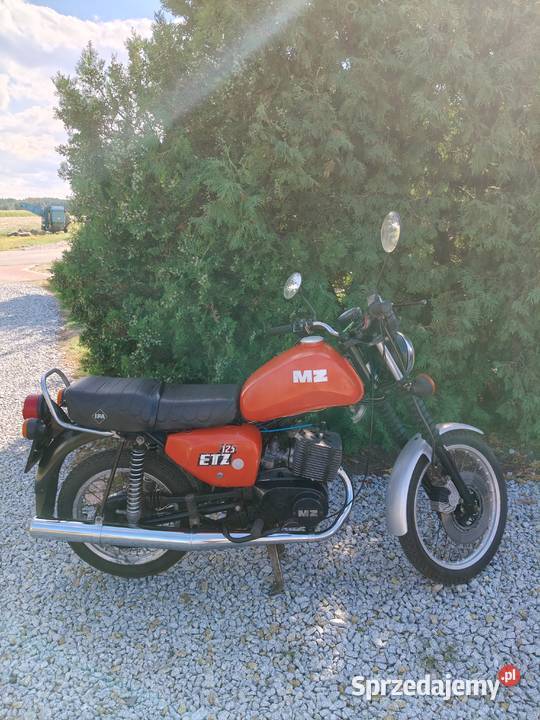 Motocykl MZ ETZ 125 1989 zarejestrowany opłacony pozostałe sprzedam