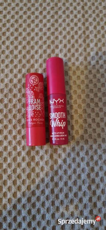 pomadka szminka błyszczyk do ust zestaw czerwona Kraków