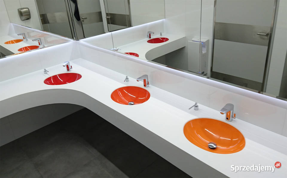 Umywalki na zamówienie na wymiar Beton Corian Kraków