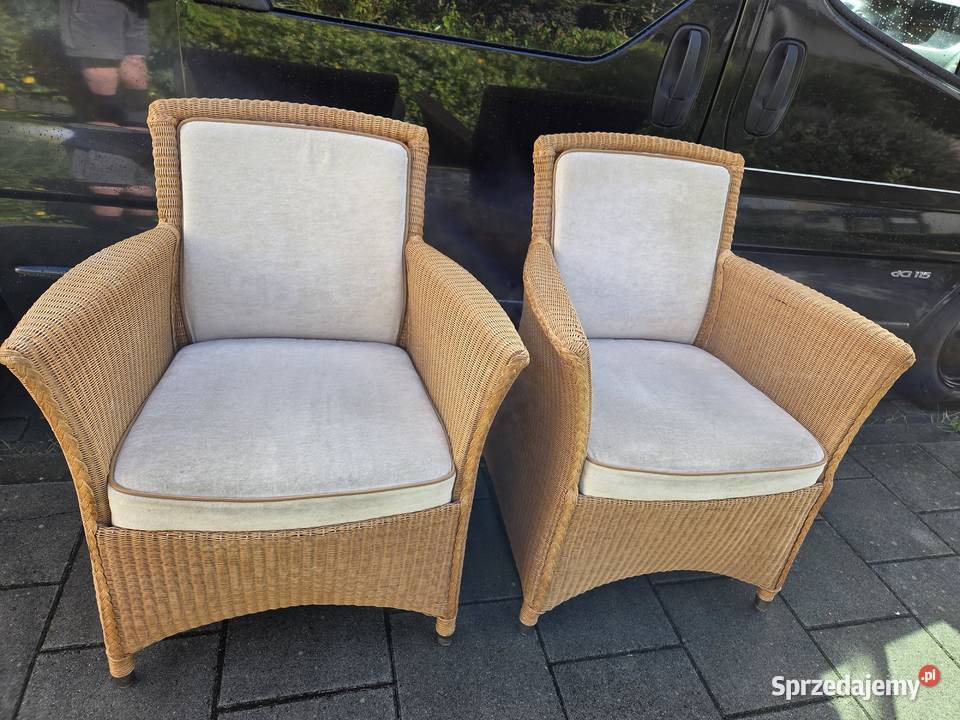 Krzesła do jadalni na taras Lloyd Loom Rattan 2 sprzedam