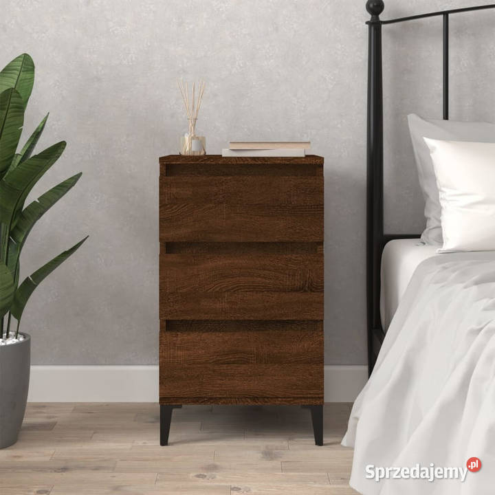 Szafka nocna brązowy dąb 40x35x70 materiał Warszawa sprzedam