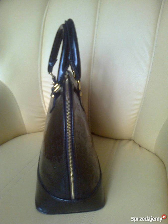 LV Alma czarna torebka kuferek lakierowana Torby i torebki Tarnowo Podgórne