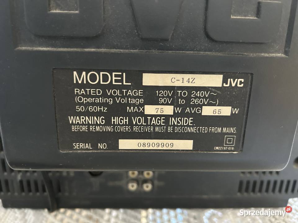 Tv monitor do gier retro JVC C14Z