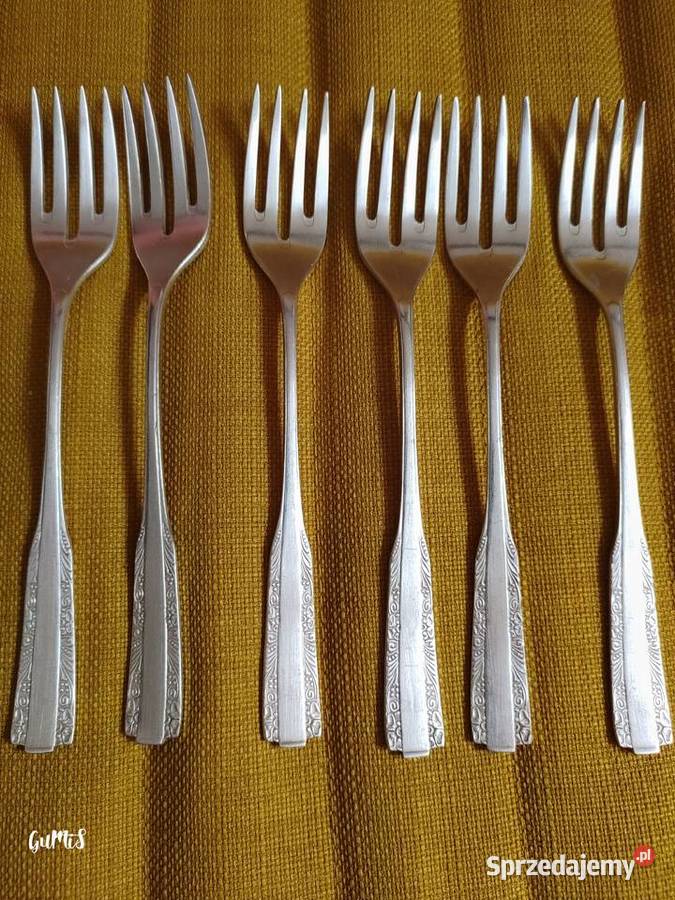 Hefra sztućce paterowane PRL małopolskie Kraków