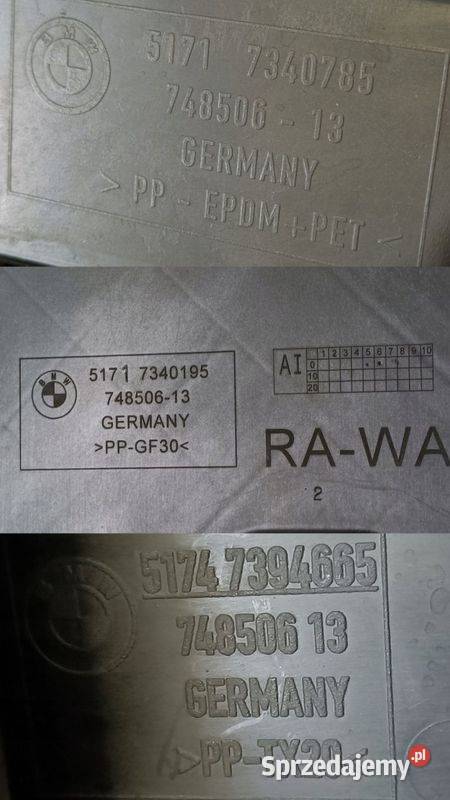 BMW 5 G30 G31 G38 NADKOLE LEWY PRZÓD 51717340785 Pleszew