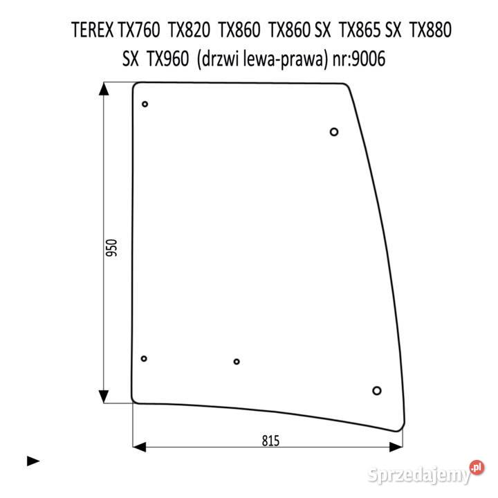 SZYBA DRZWI GÓRA FERMEC 760 820 860 880 960 Kielce