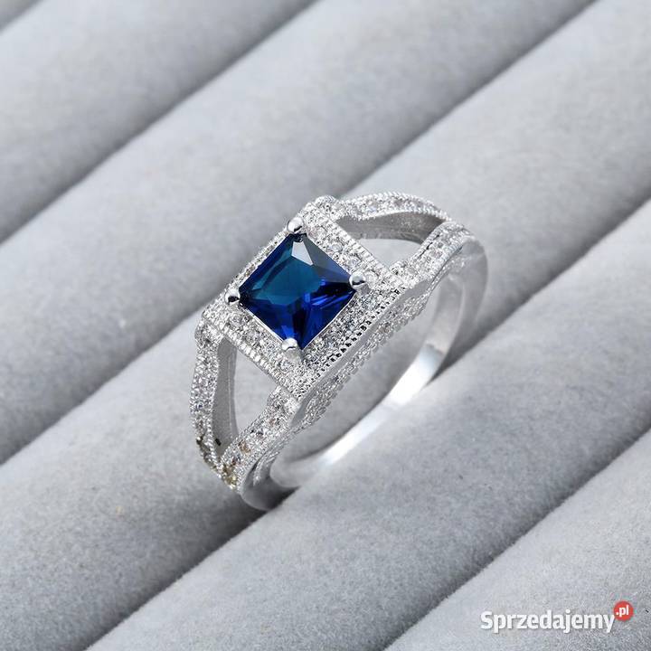 Nowy pierscionek srebrny kolor posrebrzany Szczecin