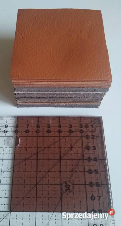 Skóra Kwadrat 8 x 8 30 sztuk Licowa Włoska Gdańsk