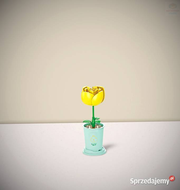 Nowy Zestaw Klocków Żółty Kwiatek Tulipan w Radom
