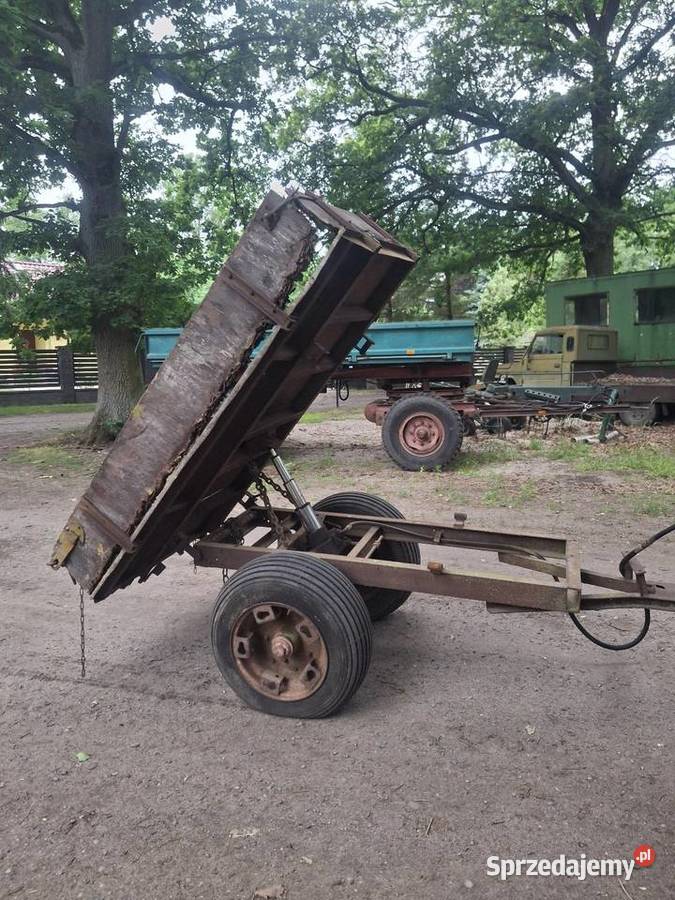 Przyczepka 3stronny kiper wywrot hydrauliczny nieuszkodzony Krosno Odrzańskie