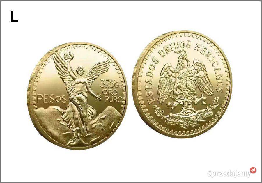 Monety pamiątkowe repliki w kolorze złotym 8 Głuchołazy