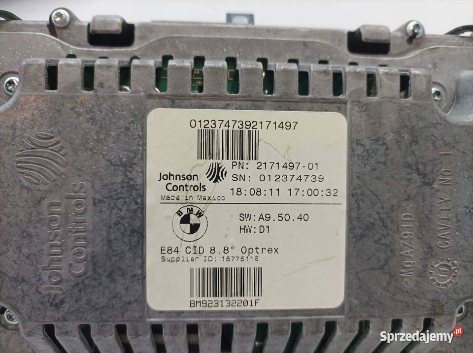 WYŚWIETLACZ ŁADNY ORG EU 2171497 Bmw X1 I sprzedam
