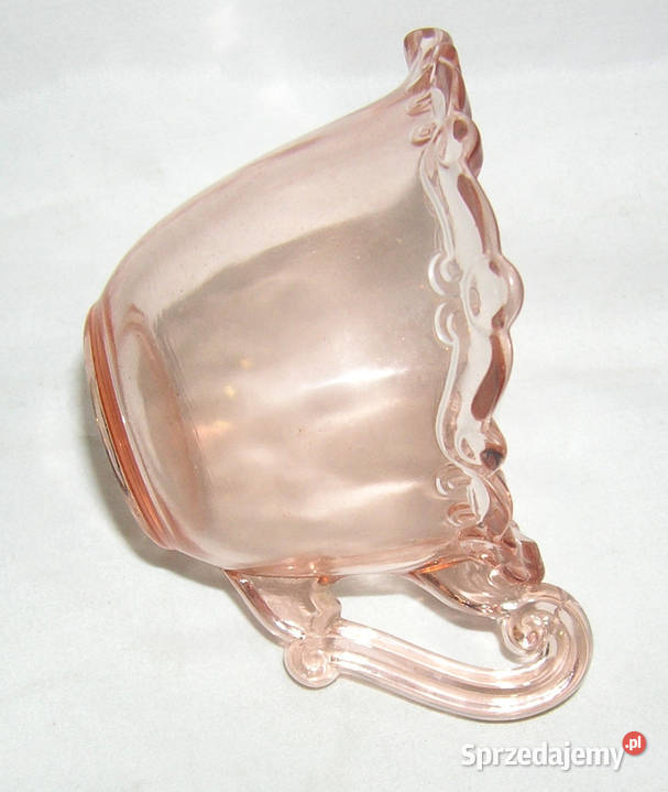 mlecznik vintage depresyjne szkło pinkAld