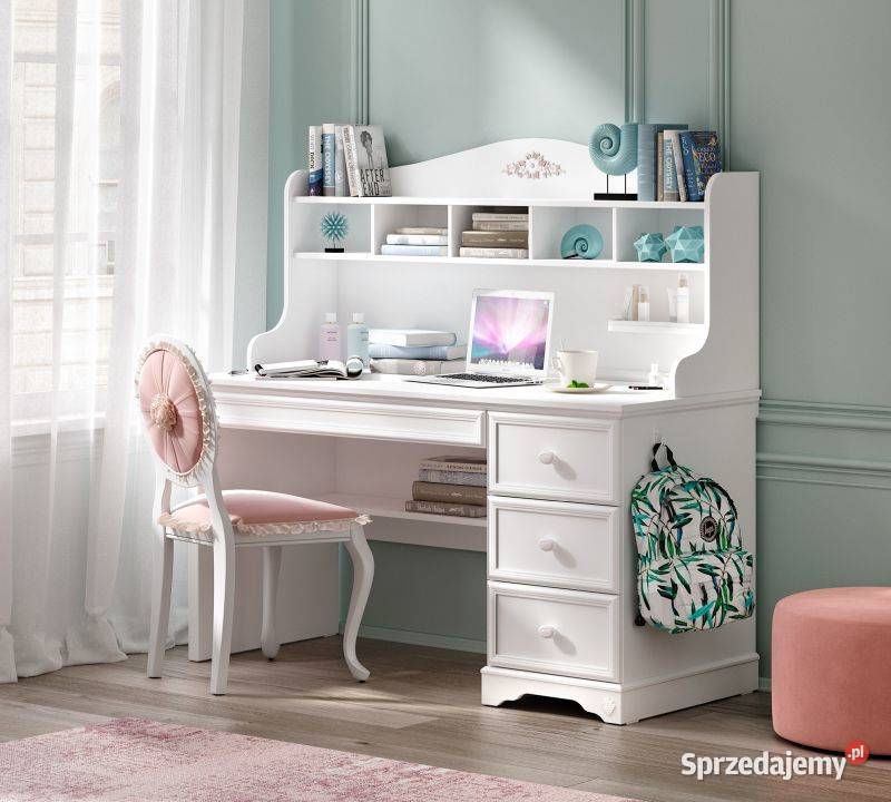 Biurko z nadstawką Cilek Rustic White nowe styl