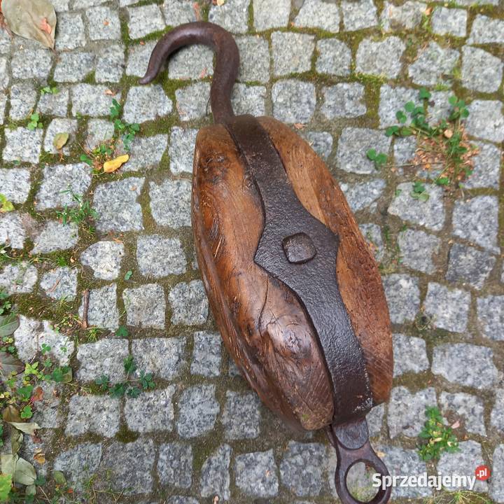 Marynistyka żeglarstwo duży blok linowy bloczek Warszawa