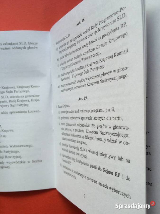 2571 Statut Sojuszu Lewicy Demokratycznej zachodniopomorskie Szczecin