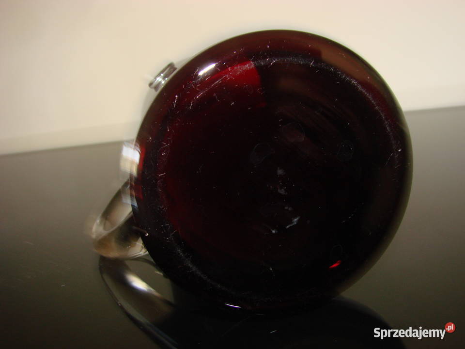 czerwone szkło kufel Pruszcz Gdański